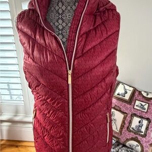 Michael Kors Cherry Quilted Vest